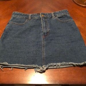 Forever21 denim mini skirt